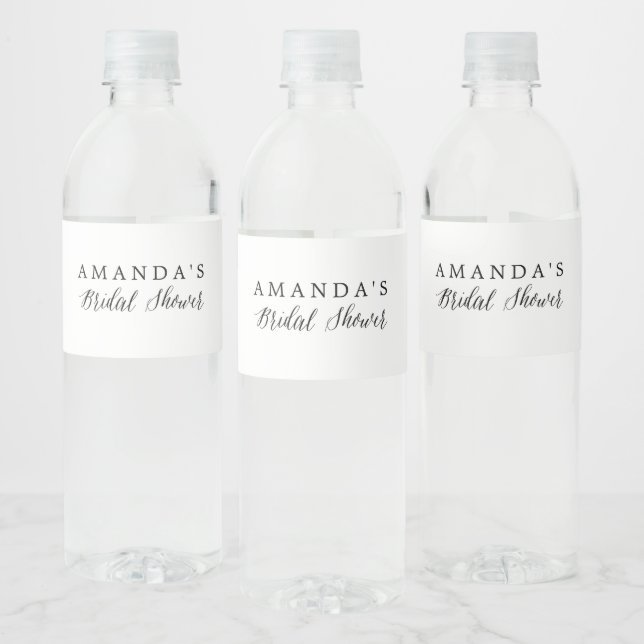 Étiquette Pour Bouteilles D'eau Fête des mariées (Bouteilles)