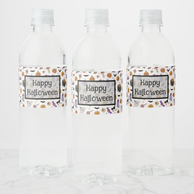 Étiquette Pour Bouteilles D'eau Fête d'Halloween (Bouteilles)
