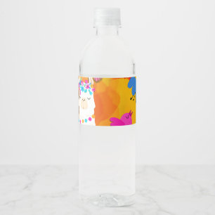 Étiquette Pour Bouteilles D'eau Fiesta Llama Cinco De Mayo Fête d'anniversaire