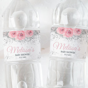Étiquette Pour Bouteilles D'eau Fille Baby shower d'hiver