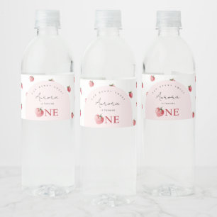 Étiquette Pour Bouteilles D'eau Fraise 1er anniversaire
