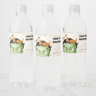 Étiquette Pour Bouteilles D'eau Frankenstein Monster Peek A Boo Halloween Party