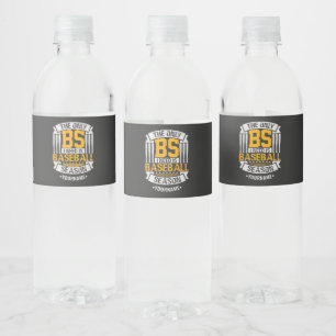 Étiquette Pour Bouteilles D'eau Funny Baseball Sarcasme