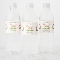 Go baby go derby baby shower équestre imprimé