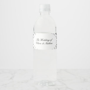 Étiquette Pour Bouteilles D'eau Gothique Moth Mariage crâne - Dark Elegant