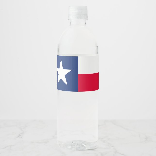 Étiquette Pour Bouteilles D'eau Graphique d'indicateur d'état Texas dynamique sur  (Devant)