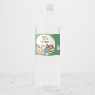 Étiquette Pour Bouteilles D'eau Green Born Two Be Wild 