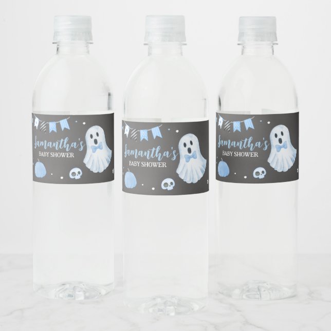 Étiquette Pour Bouteilles D'eau Halloween c'est un Baby shower boo-y (Bouteilles)