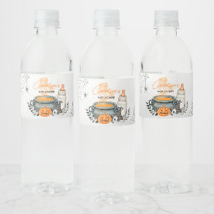 Étiquette Pour Bouteilles D'eau Halloween Un bébé brasse du Baby shower