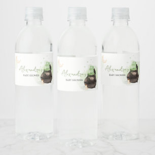 Étiquette Pour Bouteilles D'eau Halloween verte Un bébé brasse Baby shower