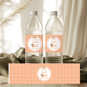 Étiquette Pour Bouteilles D'eau Invitation pour le 1er anniversaire de One Sweet G