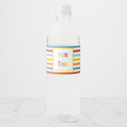 Étiquette Pour Bouteilles D'eau It's Fun To Be One Birthday Party Bottle Label