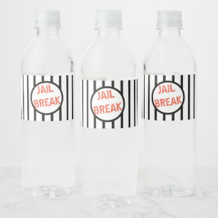 Étiquette Pour Bouteilles D'eau Jail Break Bienvenue Accueil
