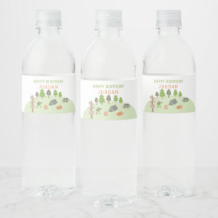 Étiquette Pour Bouteilles D'eau Jardin Camping Anniversaire sous les étoiles En pl