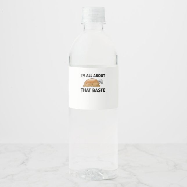 Étiquette Pour Bouteilles D'eau Je suis à propos de cette casserole (Devant)