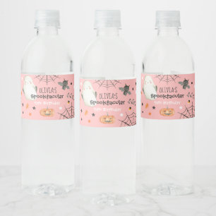 Étiquette Pour Bouteilles D'eau Joli Halloween Ghost Spooktacular Anniversaire Déc