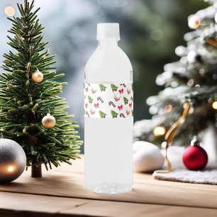 Étiquette Pour Bouteilles D'eau Joyeux Noël Festif vacances Conception cadeau