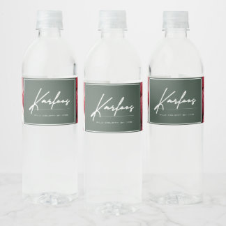 ÉTIQUETTE POUR BOUTEILLES D'EAU KARFOOS