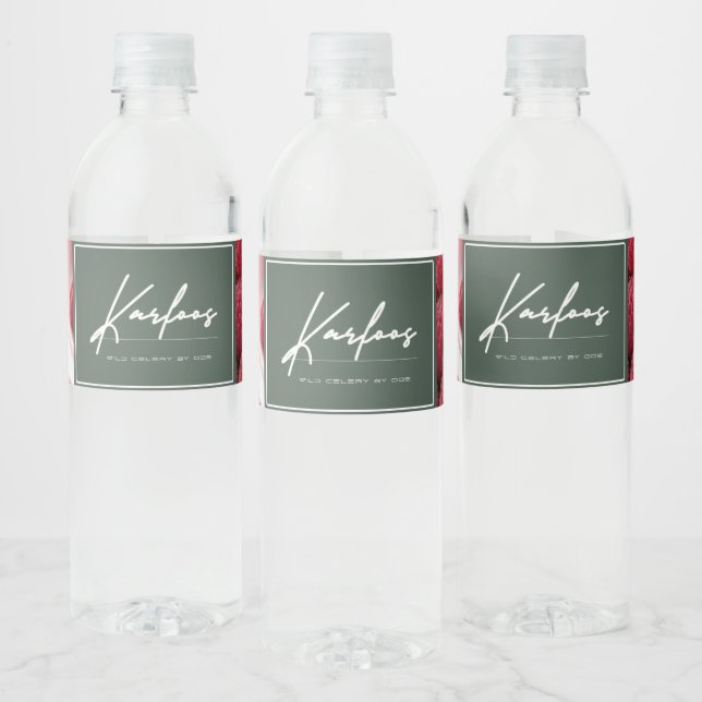 ÉTIQUETTE POUR BOUTEILLES D'EAU KARFOOS (Bouteilles)