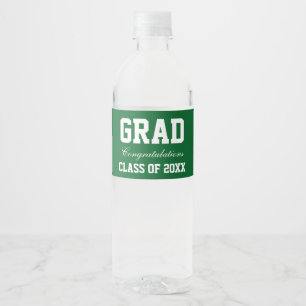 Étiquette Pour Bouteilles D'eau La bouteille d'eau de fête de remise des diplôme