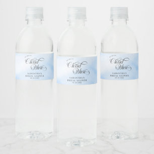 Étiquette Pour Bouteilles D'eau La Mariée Est Sur Cloud Neuf Fête des mariées Bien