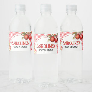 Étiquette Pour Bouteilles D'eau La pomme de notre Baby shower oculaire