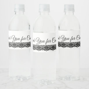 Étiquette Pour Bouteilles D'eau Labels de Black Lace
