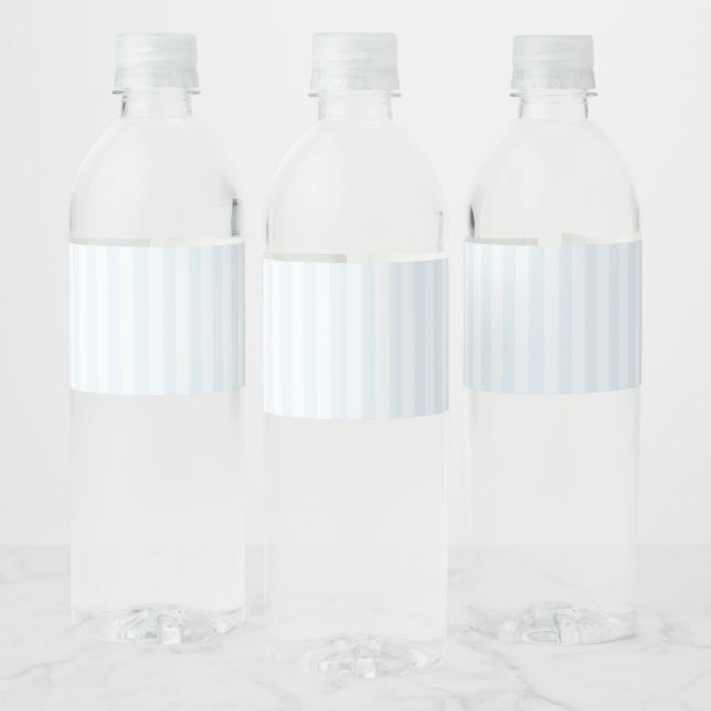 Étiquette Pour Bouteilles D'eau Laduree French Caffee Boulangerie Blue Stripe (Bouteilles)