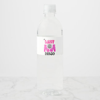 Étiquette Pour Bouteilles D'eau last disco groovy bachelorette party pink