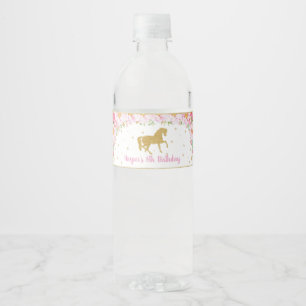 Étiquette Pour Bouteilles D'eau L'autocollant de bouteille d'eau de cheval marque
