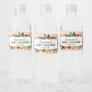 Étiquette Pour Bouteilles D'eau Le Baby shower Little Cutie Citrus Privilégie
