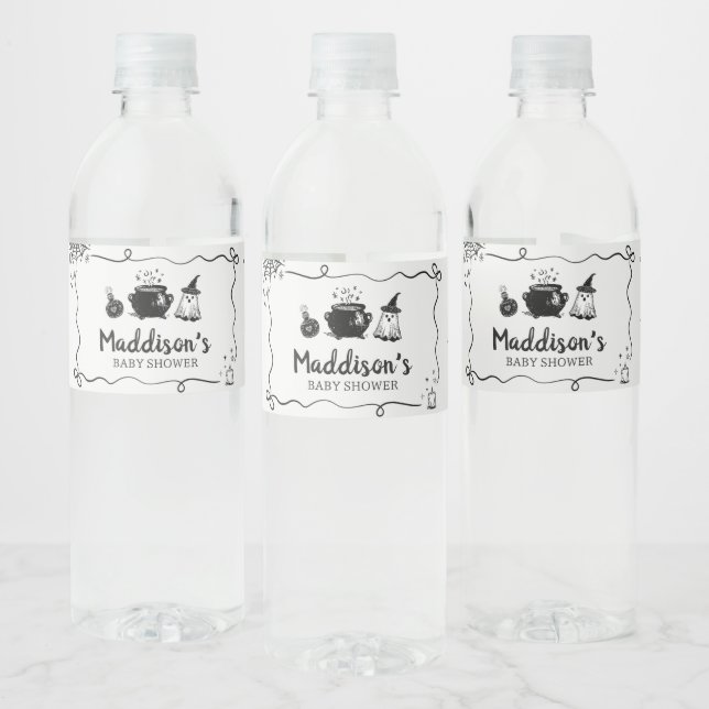 Étiquette Pour Bouteilles D'eau Le bébé d'Halloween brasse le Baby shower (Bouteilles)