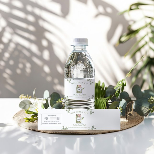 Étiquette Pour Bouteilles D'eau Le Dernier Cornichon | Week-end entre filles (Créateur téléchargé)