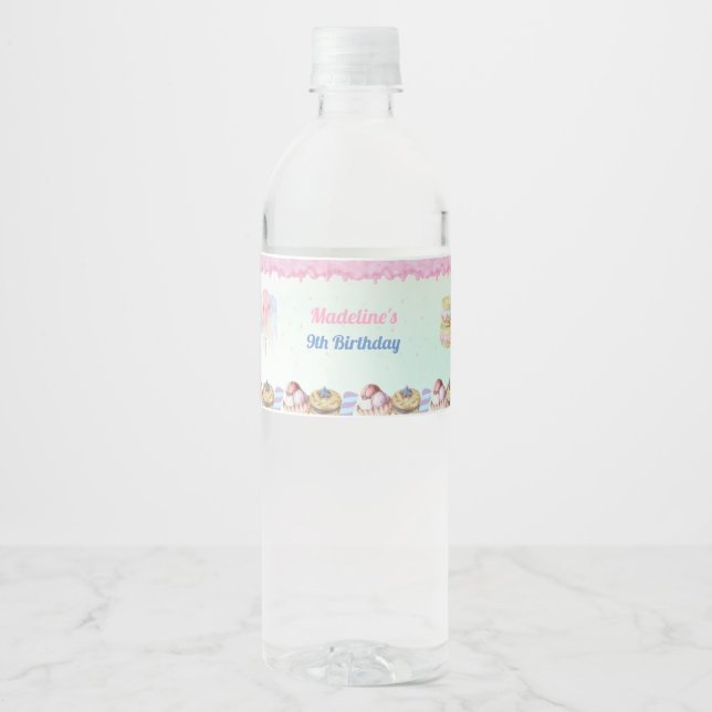 Étiquette Pour Bouteilles D'eau Le Jour du Birthday (Devant)