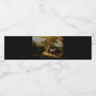 Étiquette Pour Bouteilles D'eau Légende du cavalier sans tête fantôme d'Halloween