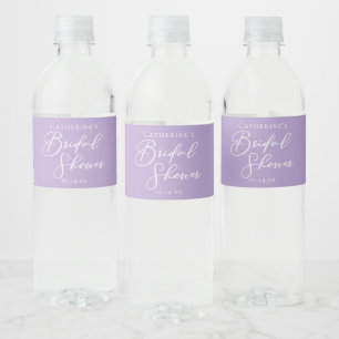 Étiquette Pour Bouteilles D'eau Lilac Violet Mariage Personnalisé