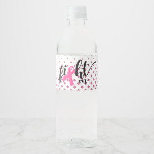 Étiquette Pour Bouteilles D'eau Lutter contre le cancer - Bouteille d'eau de sensi
