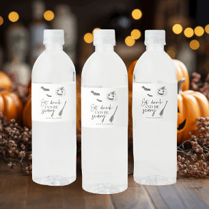 Étiquette Pour Bouteilles D'eau Mangez Boire Et Faites Peur Bonne Halloween