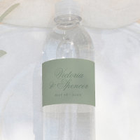 Mariage de calligraphie vintage vert sauge