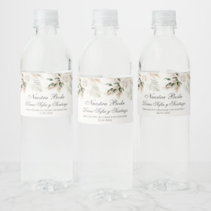 Étiquette Pour Bouteilles D'eau Mariage espagnol Boho