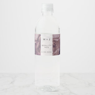 Étiquette Pour Bouteilles D'eau Mariage Imaginaire violet