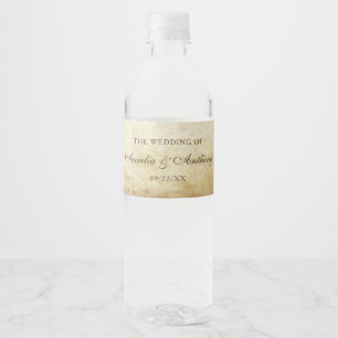 Étiquette Pour Bouteilles D'eau Mariage vintage