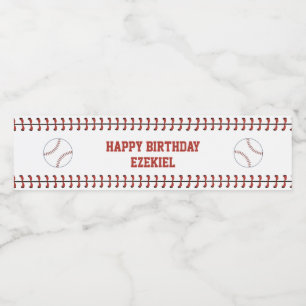 Étiquette Pour Bouteilles D'eau Marine americana vintage et anniversaire rouge de