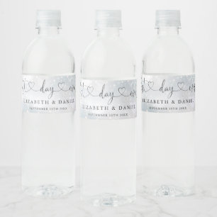 Étiquette Pour Bouteilles D'eau Meilleur jour de tous les temps Script de cœur Mar