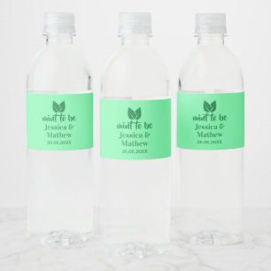 Étiquette Pour Bouteilles D'eau Mention Pour Être Un Mariage Élégant Personnalisé