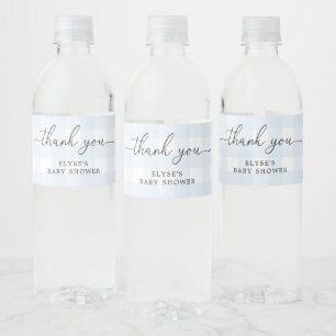 Étiquette Pour Bouteilles D'eau Merci bleu Favor Étiquette de bouteille d'eau