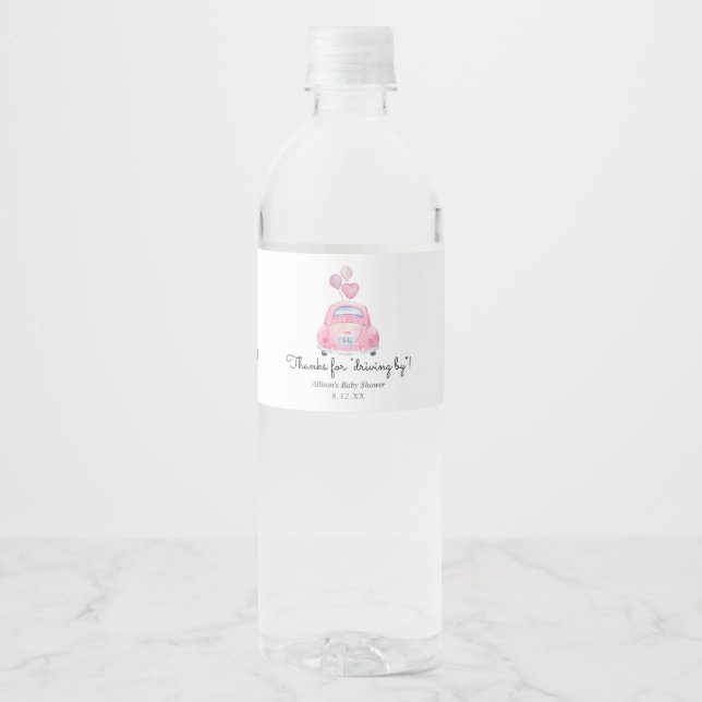 Étiquette Pour Bouteilles D'eau Merci de conduire par favor (Devant)