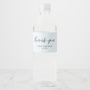 Étiquette Pour Bouteilles D'eau Merci de nom de mariage personnalisé