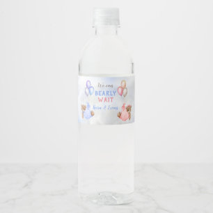 Étiquette Pour Bouteilles D'eau Nous pouvons à peine attendre la révélation du sex