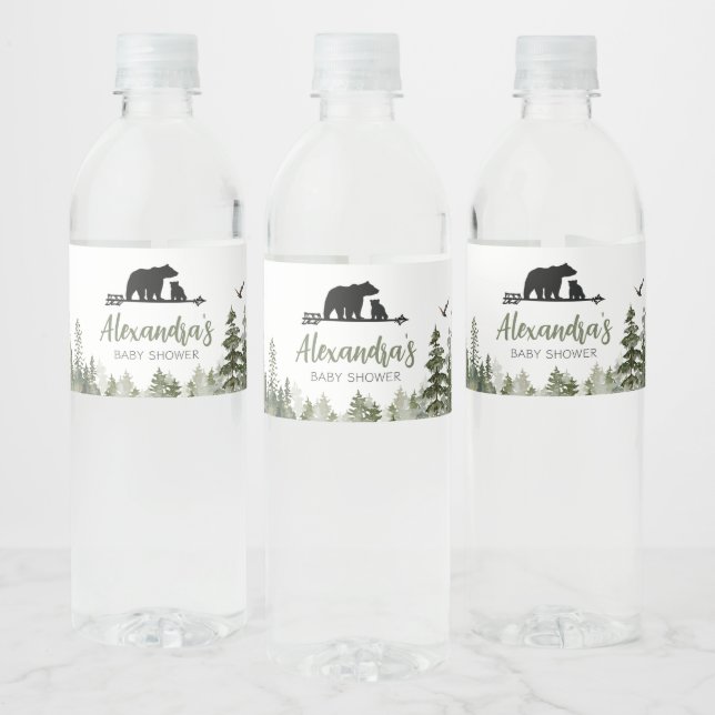 Étiquette Pour Bouteilles D'eau Oh Boy Lumberjack Baby shower (Bouteilles)